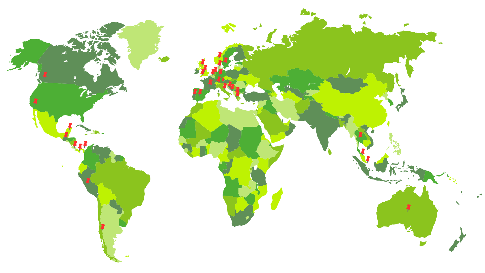 Bis Mitte 2026 waren wir in 32 Ländern und es stehen noch einige auf unserer Wunschliste